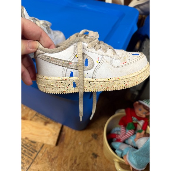 toddler nike dunks with splatter paint 9c - Picture 3 of 5